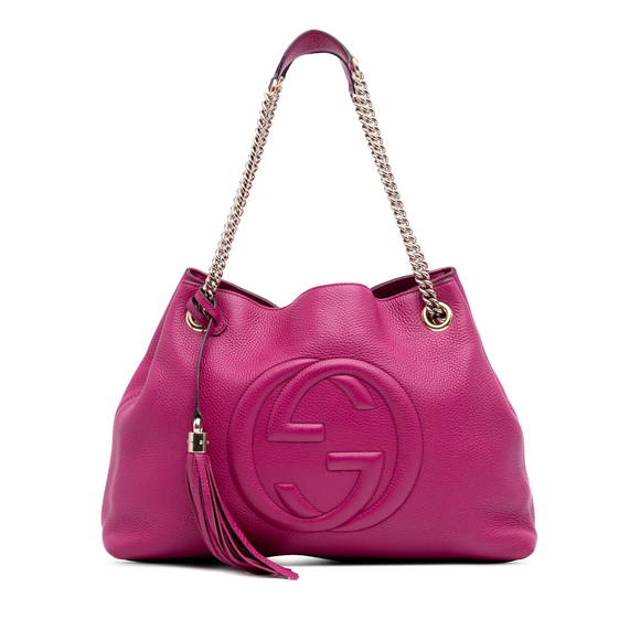 Pre-Loved Gucci Medium Leather Soho Chain Tote - Picture 1 of 11